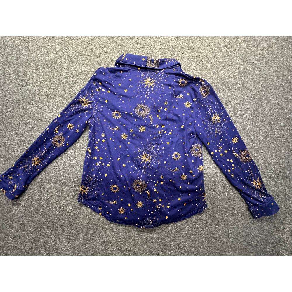Room Service Shawl Collar Celestial Pajama Top Size Small GUC - Picture 5 of 8
